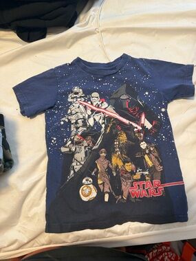 Star Wars Navy Blue Character Montage Tee